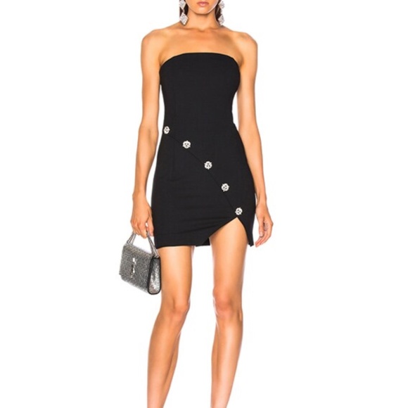 Faith Connexion Dresses & Skirts - NWT FAITH CONNEXION Embellished Black Strapless Mini Dress M / L $1000 Retail